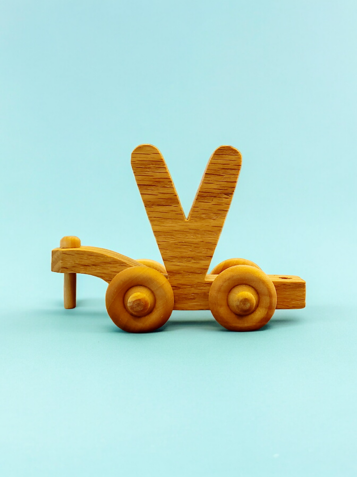 Wooden Alphabet Train Letter V