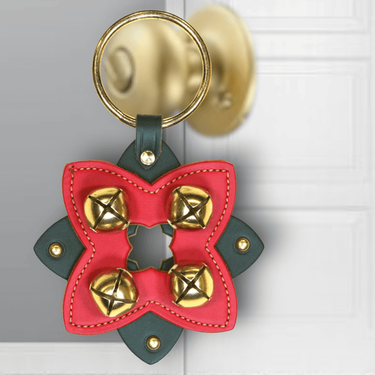 BELLS - PLATED BELLS on VARIOUS LEATHER SHAPES