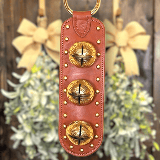 BELLS - SOLID BRASS BELSNICKEL BELLS on LEATHER