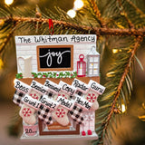 Stockings on Joy Mantel Ornament (10 Names)