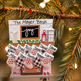 Stockings on Joy Mantel Ornament (11 Names)