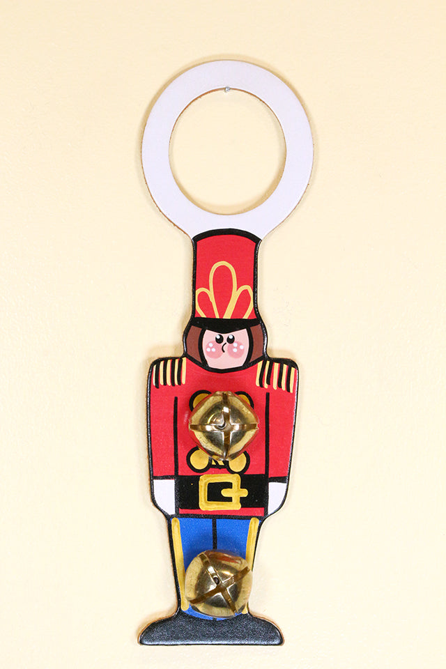 TOY SOLDIER - Hand-Painted Leather Doorknob Bell