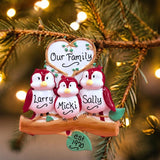 Red Birds Ornament (3 Names)