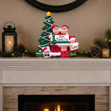 People on Christmas Morning Tabletop Decoration (3 Names)
