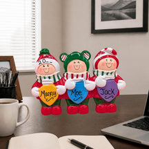 People with Christmas Lights Tabletop Decoration (3 Names)