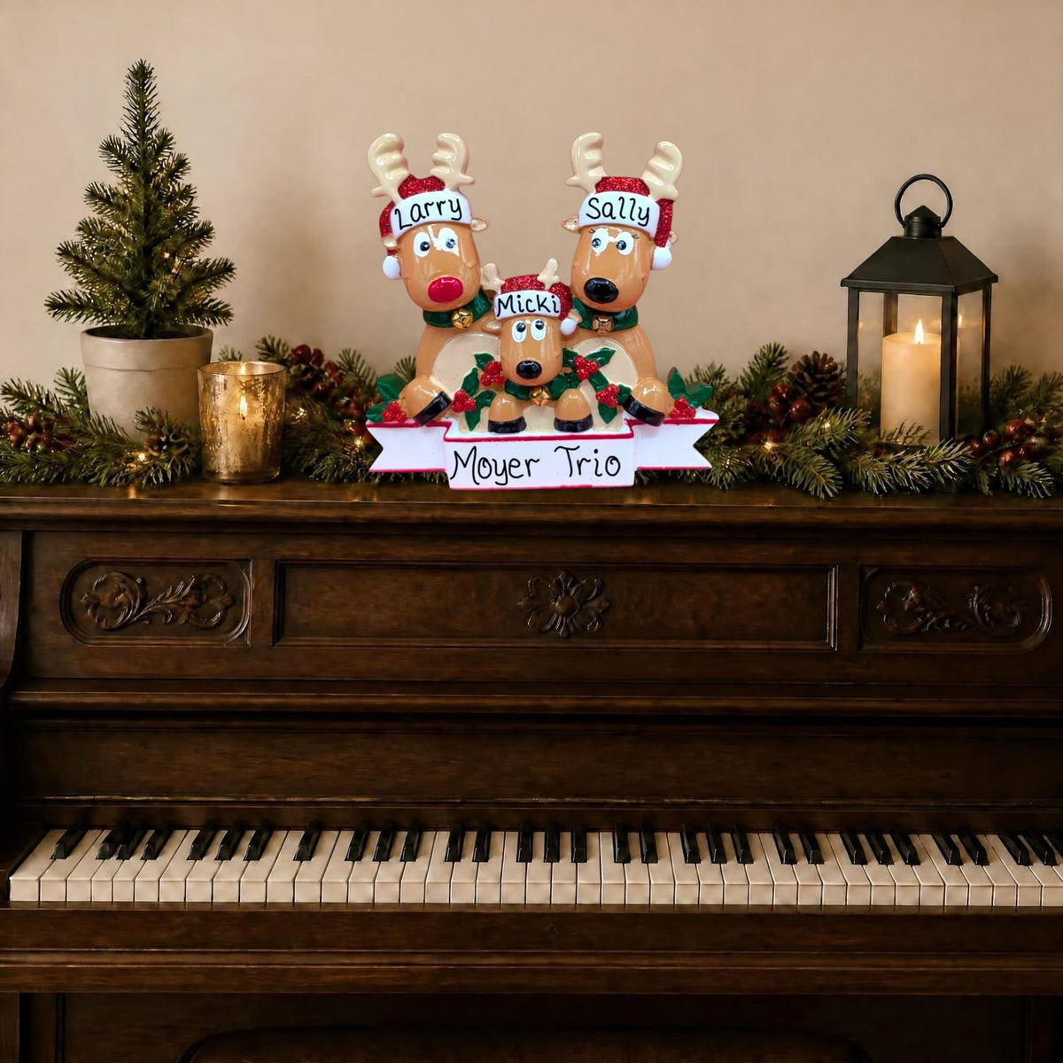 Reindeer Tabletop Decoration (3 Names)