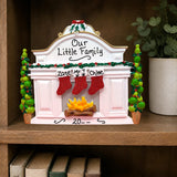 Stockings on White Mantel Tabletop Decoration (3 Names)