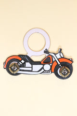 MOTORCYCLE Hand-Painted LEATHER Doorknob Bell