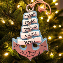 Anchor Ornament (5 Names)