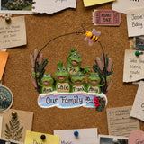 Frogs Ornament with Wire (5 Names)