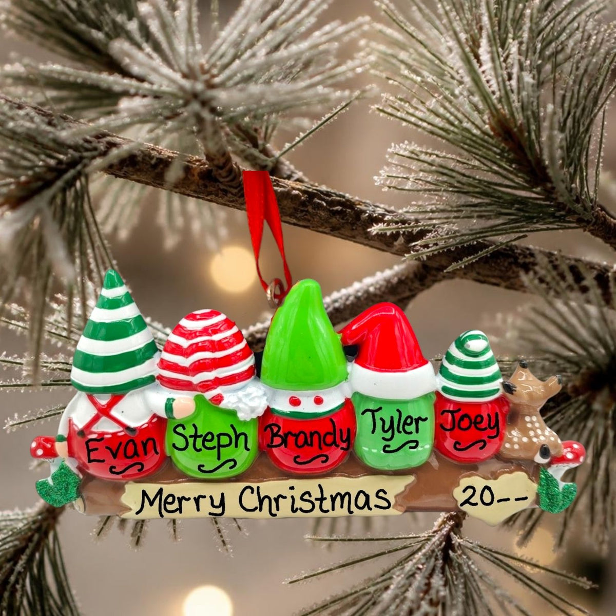 Gnomes Ornament (5 Names)