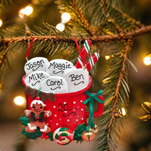 Marshmallows in a Red Mug Ornament (5 Names)