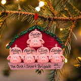 Pigs in Barn Ornament (5 Names)