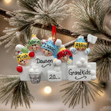 Snowball Fight Ornament (5 Names)