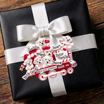 Bears in Candy Train Ornament (6 Names)