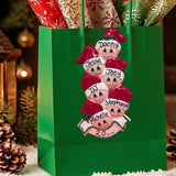 Santa Caps Ornament (6 Names)