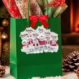 Snow Folks with Flakes Ornament (6 Names)