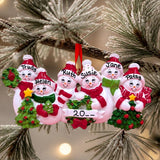 Snowpeople Ornament (6 Names)