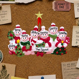 Snowpeople Ornament (7 Names)