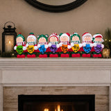 People with Christmas Lights Tabletop Decoration (8 Names)