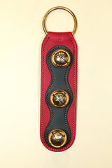 3 Solid Brass Moyer Bells on 2-Color Doorhanger