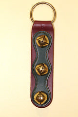 3 Brass-Plated Bells on 2-Color Doorhanger