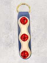 3 Red Bells on 2-Color Doorhanger