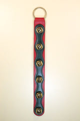 6 Brass-Plated Bells on 2-Color Doorhanger