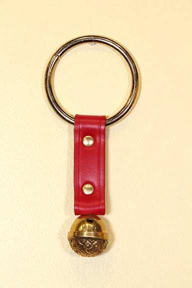 Raspberry Bell Elf Bell - Brass Raspberry Bell Doorhanger Leather Strap | Wit & Hil