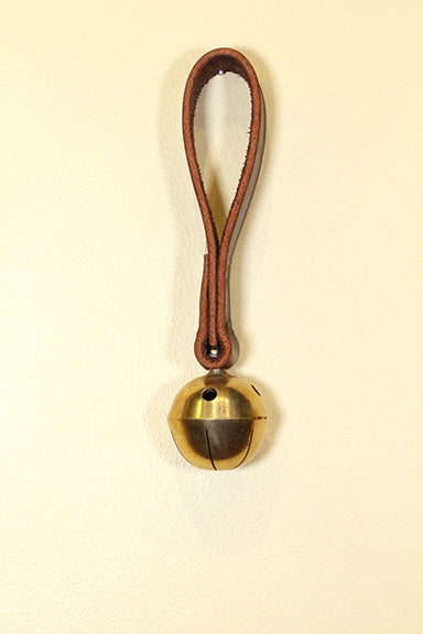 #1 Solid Brass RUMP Bell with Leather Handle