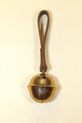 #4 Solid Brass RUMP Bell with Leather Handle