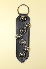 7 Solid Brass Moyer OR Chrome Bells on X-Wide Door Hanger