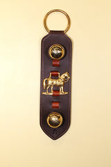 HORSE BRASS - 2 Solid Brass Moyer Bells on Doorhanger