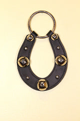 HORSESHOE Doorhanger - Nickel-Plated Bells