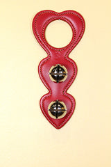 HEART - 3-Tiered Doorhanger - 2 Solid Brass Colonial-Style Bells with Chrome Finish