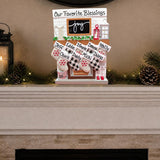 Stockings on "Joy" Mantel Tabletop Decoration (9 Names)
