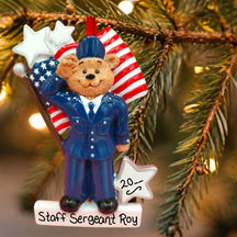 Air Force Bear Ornament