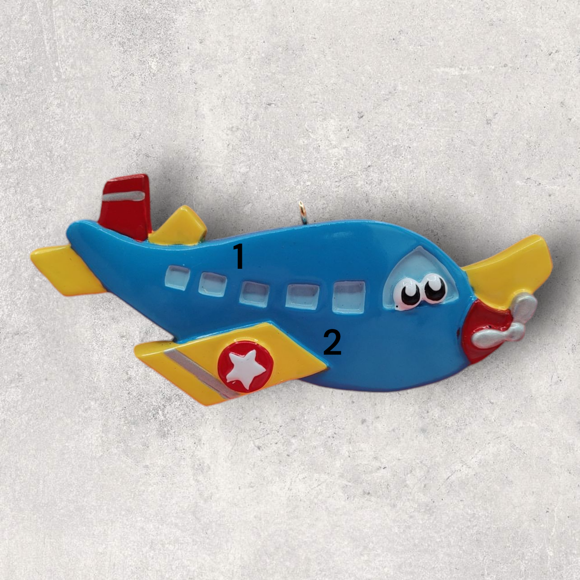 Whimsical Airplane Ornament - Personalized | Wit & Hil