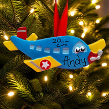 Whimsical Airplane Ornament