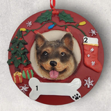 DOGS - AUSTRALIAN CATTLE DOG - Red Wreath