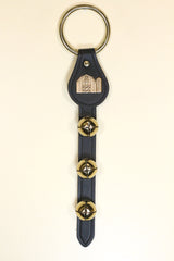 BARN CHARM above 3 Bells on Leather Strap
