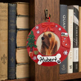 DOGS - BLOODHOUND - Red Wreath