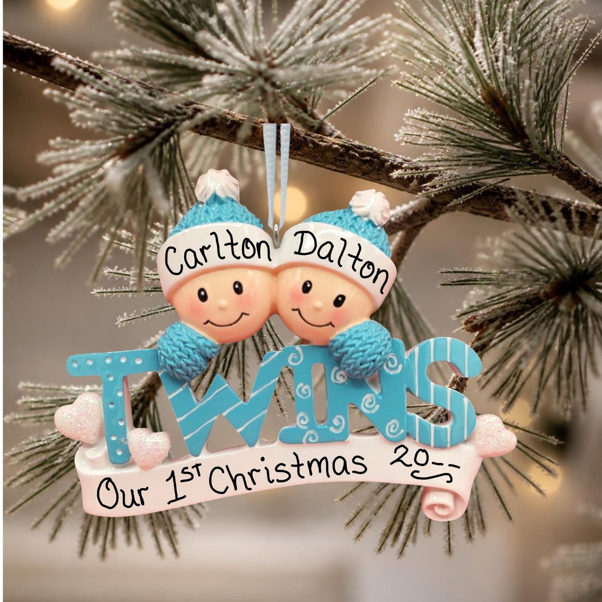 Blue - Twins Ornament