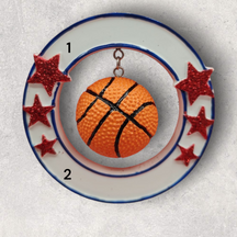 BASKETBALL Ornament - 3D BALL