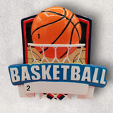 BASKETBALL in HOOP Ornament