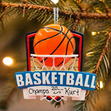 Basketball in Hoop Ornament