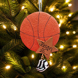 Basketball Gold Star Ornament