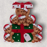Bears on a Package Ornament (8 Names)