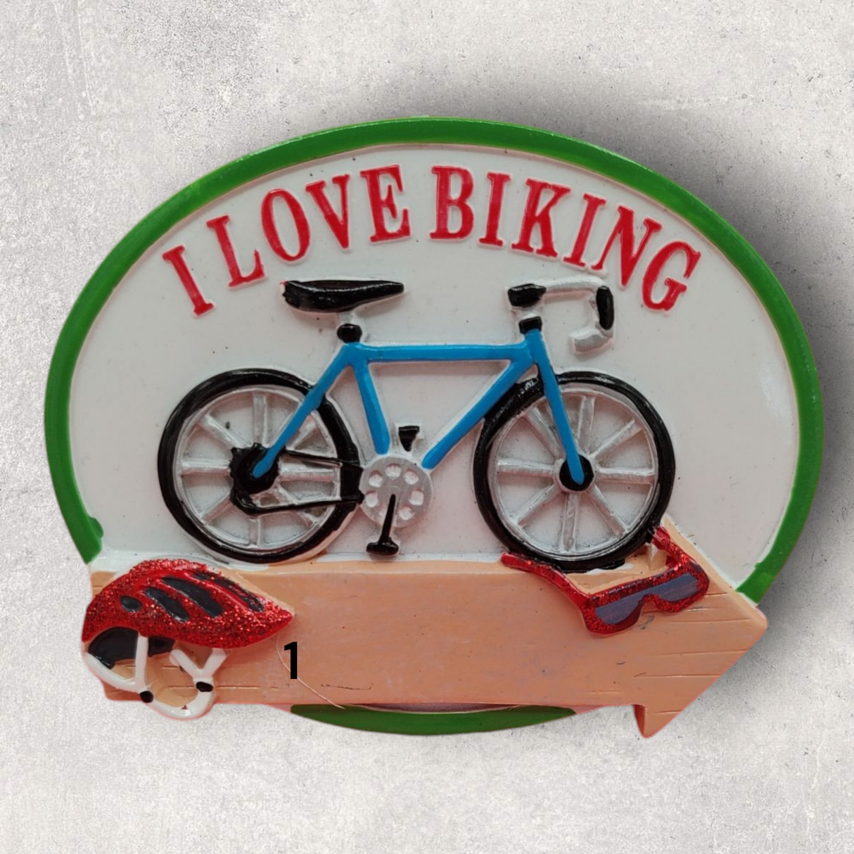 I LOVE BIKING Ornament