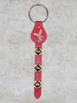 EAGLE CHARM (PATRIOTIC) above 3 Bells on Leather Strap